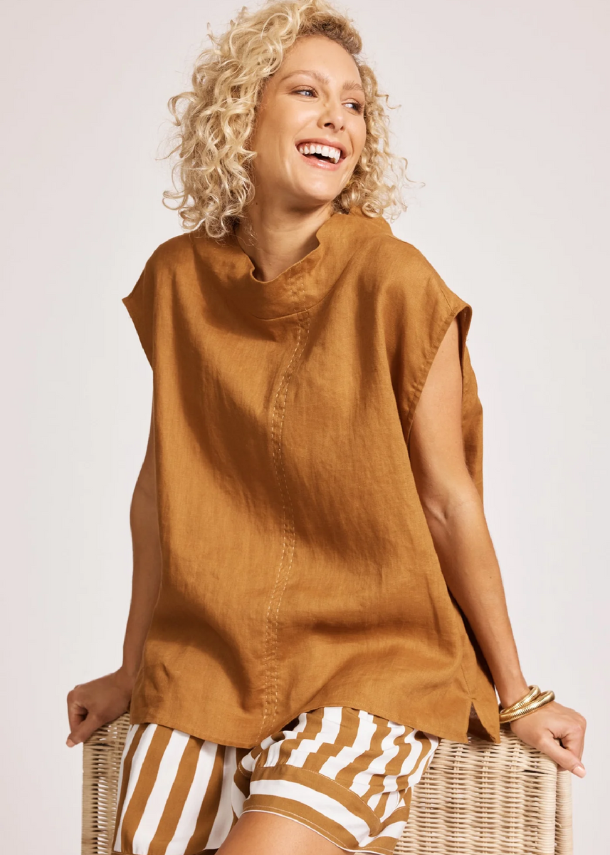 MIRAMAR TOP - CARAMEL