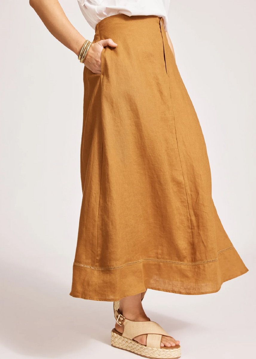 MIRAMAR MAXI SKIRT - CARAMEL