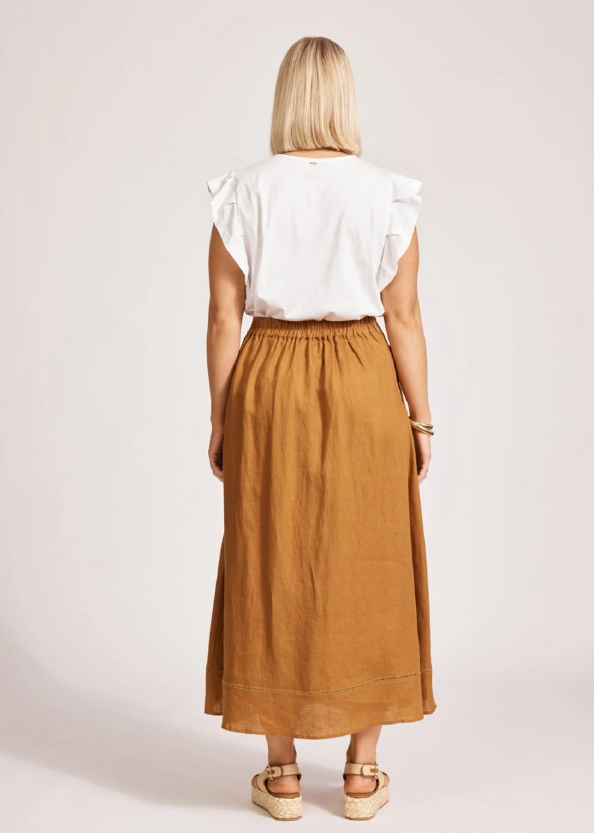 MIRAMAR MAXI SKIRT - CARAMEL