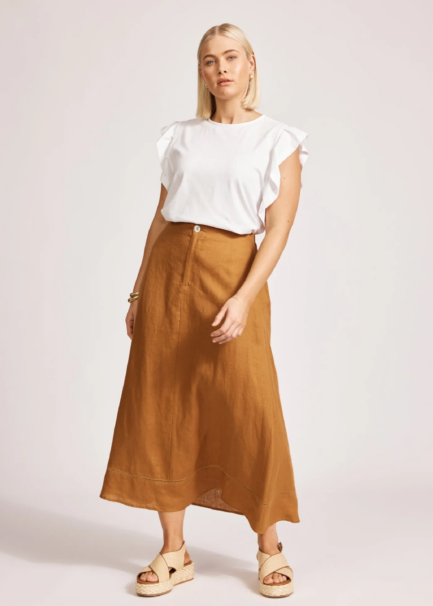 MIRAMAR MAXI SKIRT - CARAMEL