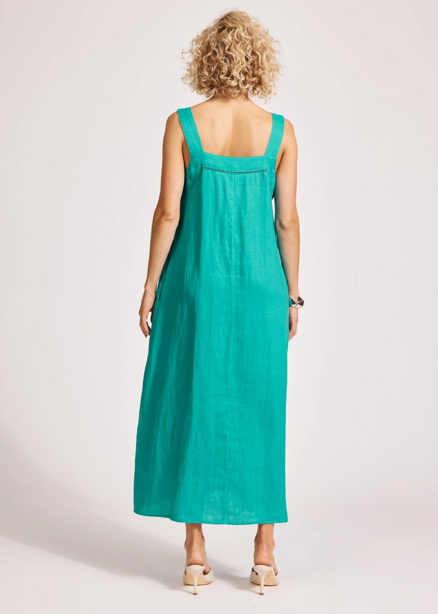 MIRAMAR TANK MAXI DRESS - LAGOON
