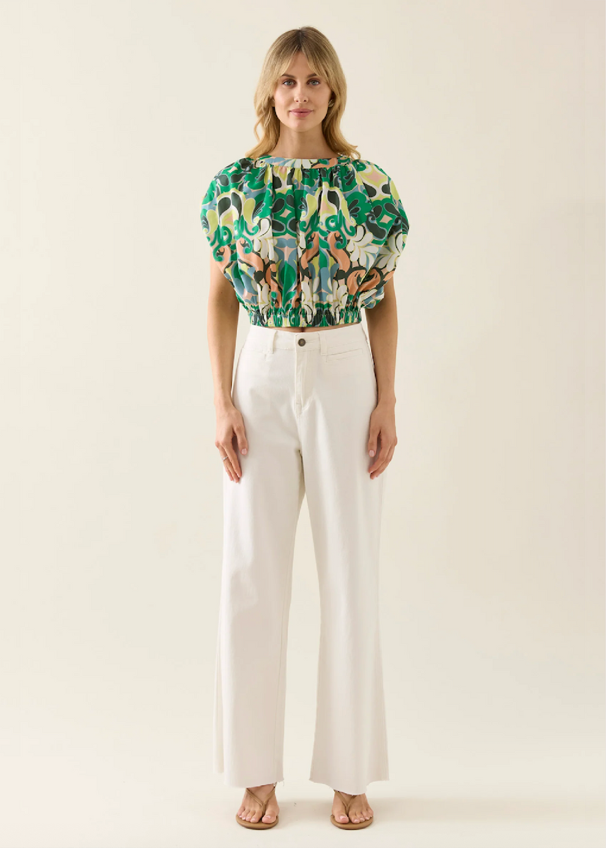 AURORA REVERSIBLE CROP TOP - PAISLEY