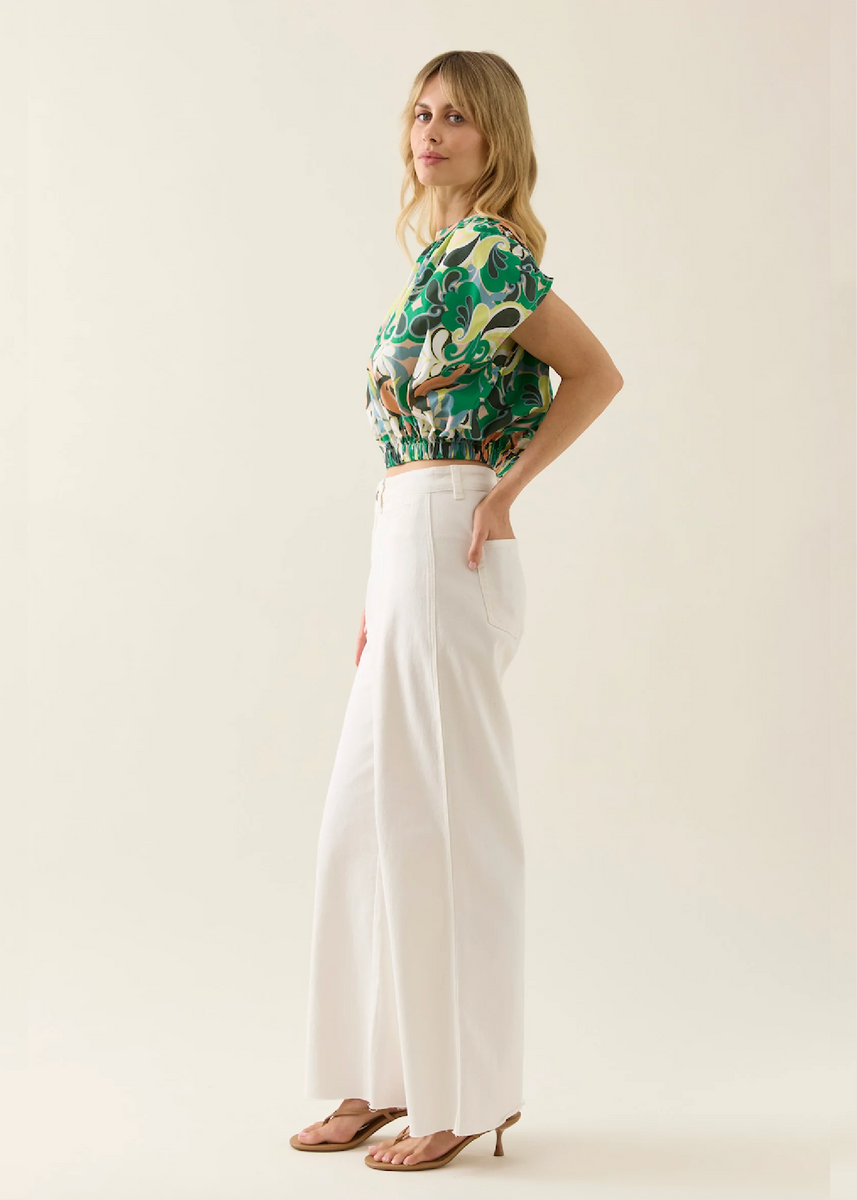 AURORA REVERSIBLE CROP TOP - PAISLEY