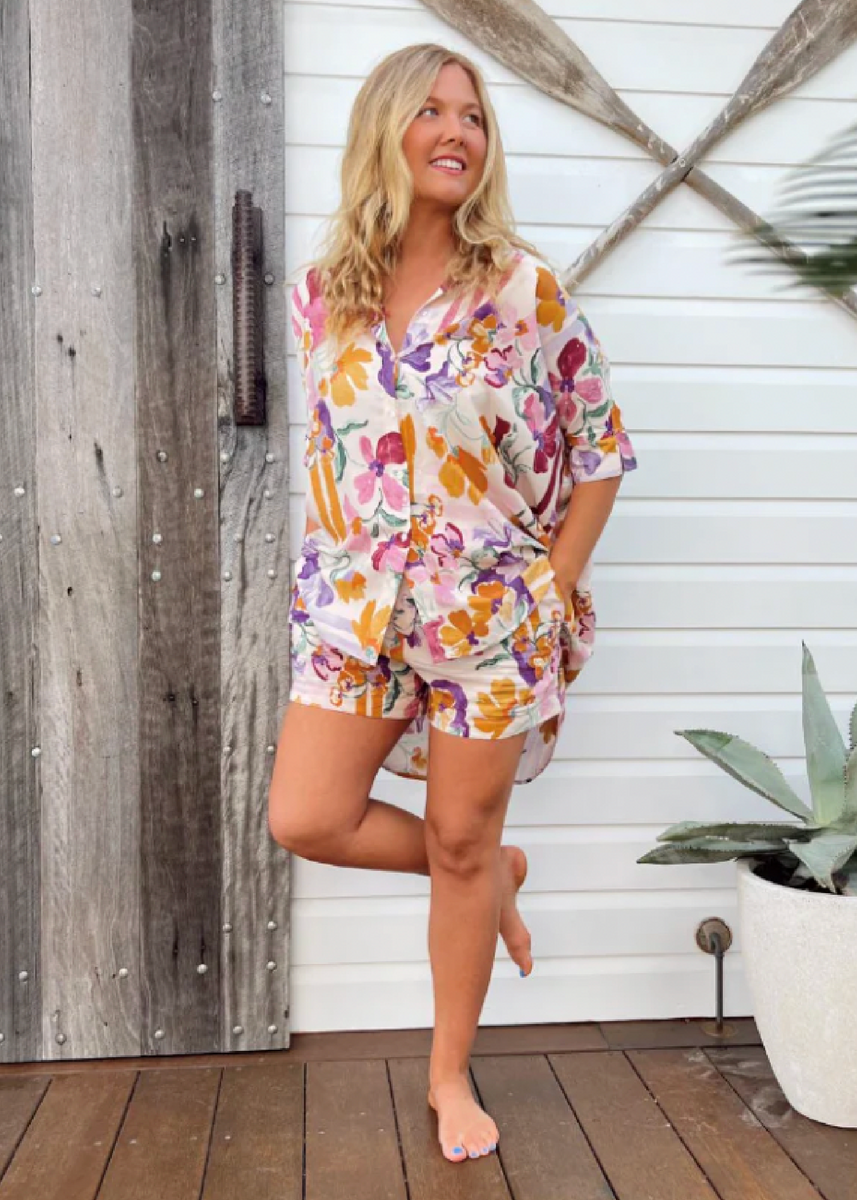 FLORA SHORTS - SWEET LILLY PRINT