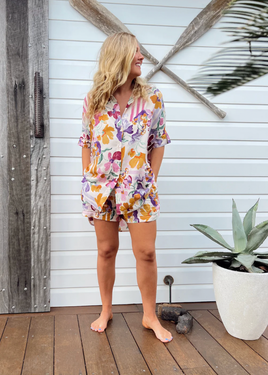 RIVER SHIRT - SWEET LILLY PRINT