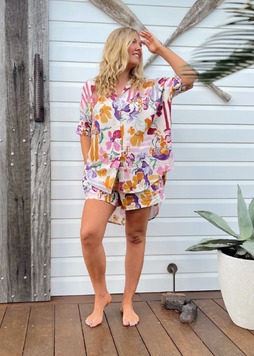 RIVER SHIRT - SWEET LILLY PRINT