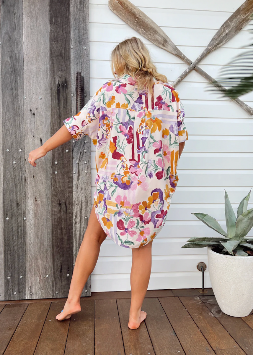 RIVER SHIRT - SWEET LILLY PRINT