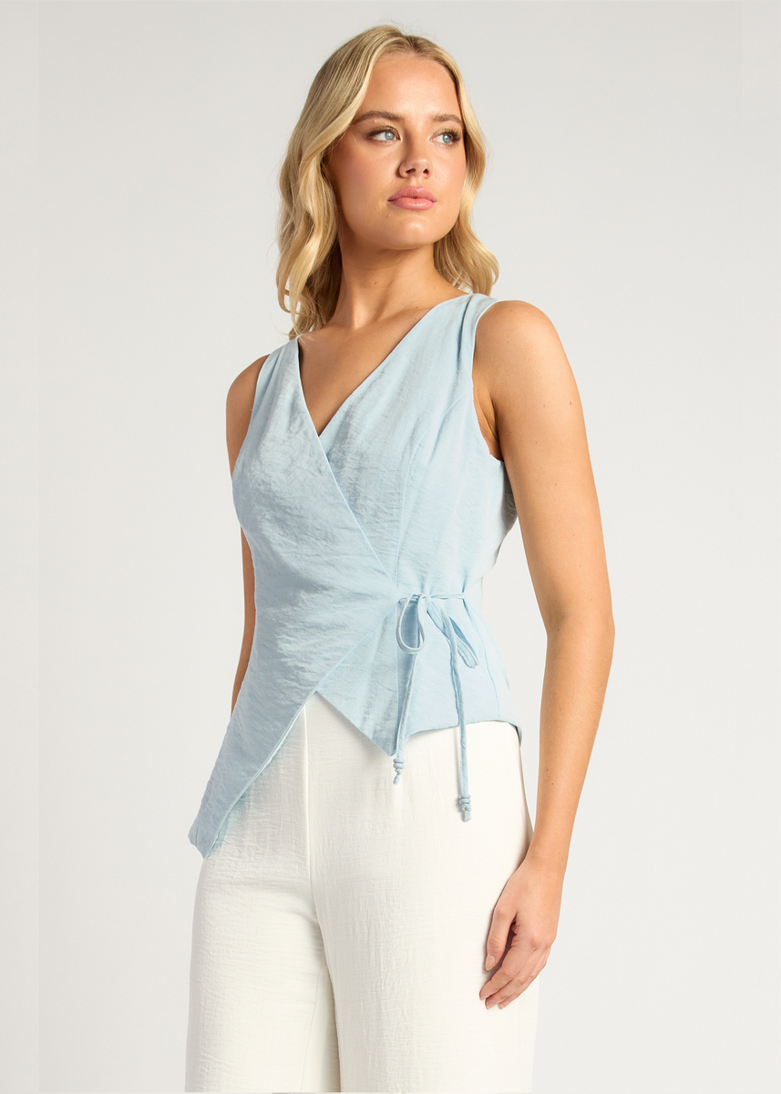 RHIANNON VEST - BLUE