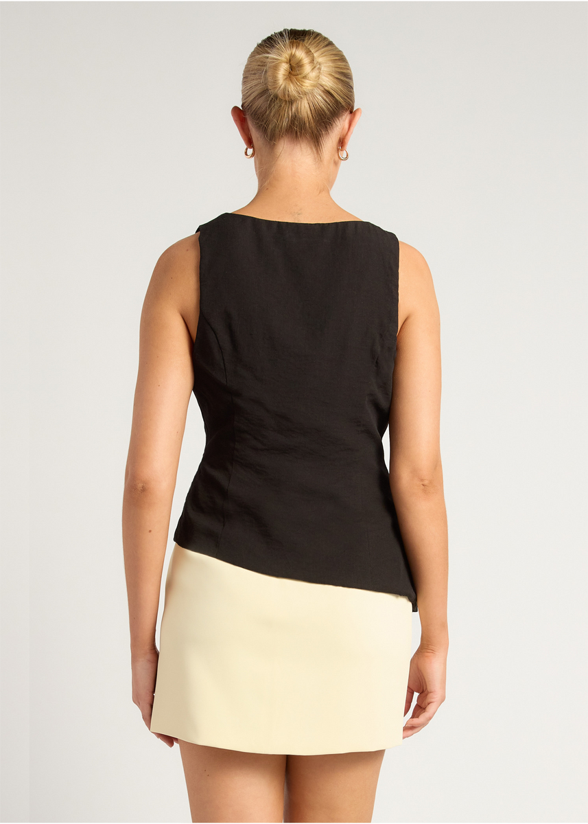 RHIANNON VEST - BLACK