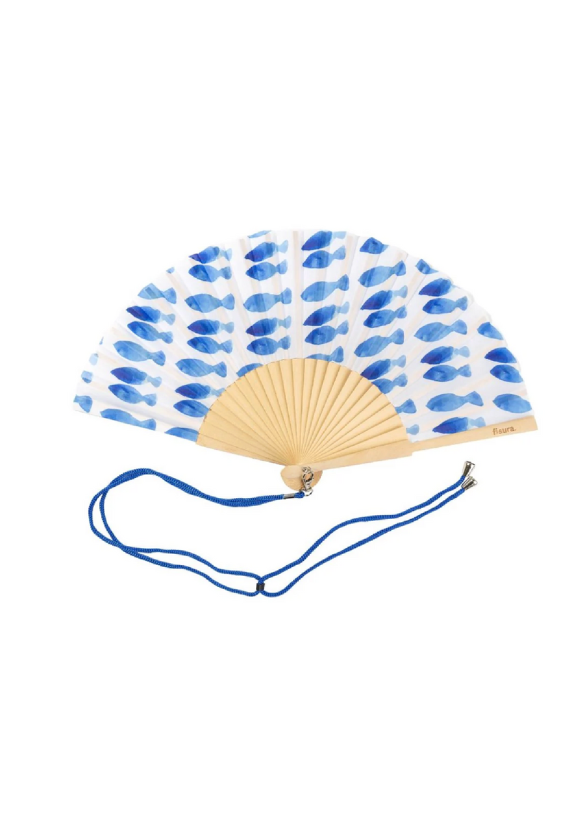 HAND FAN - FISHES