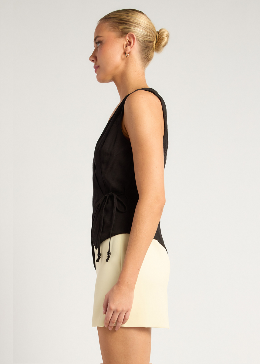 RHIANNON VEST - BLACK