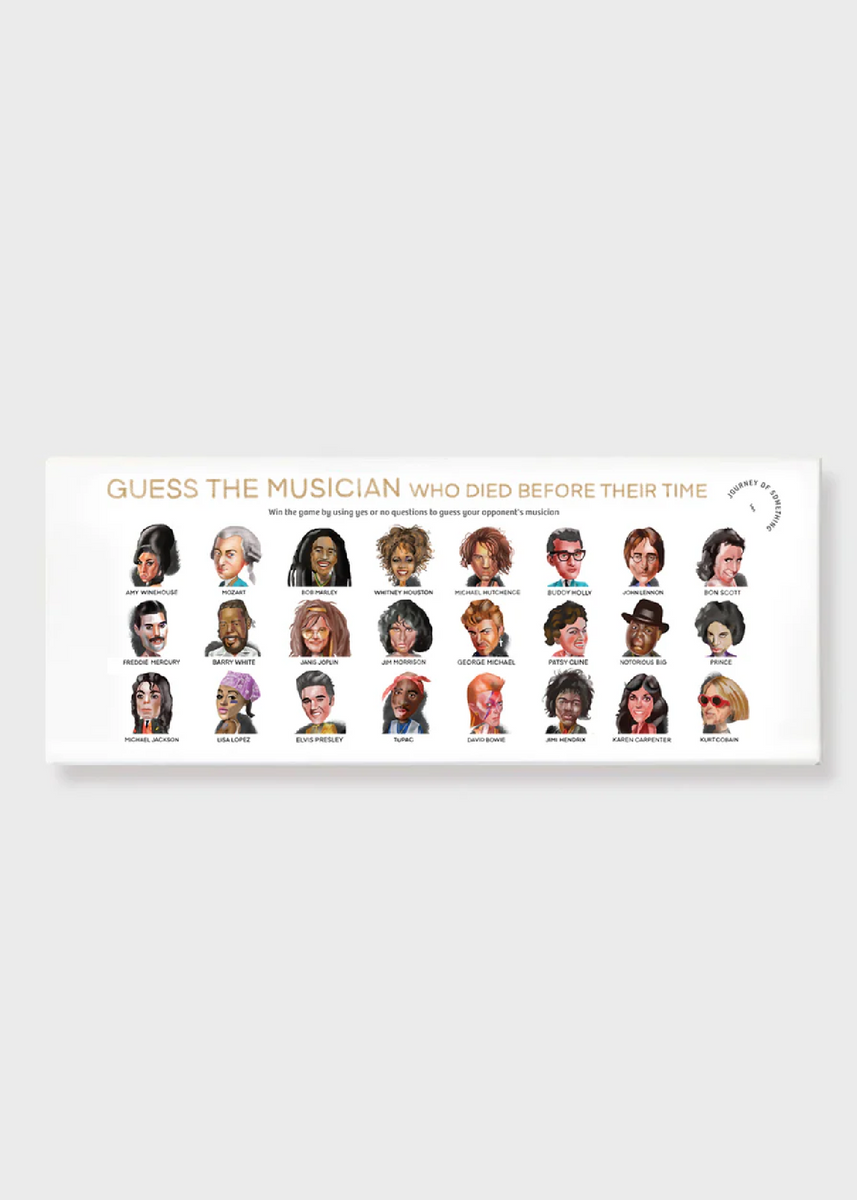 GUESS THE MUSICIAN CARD GAME