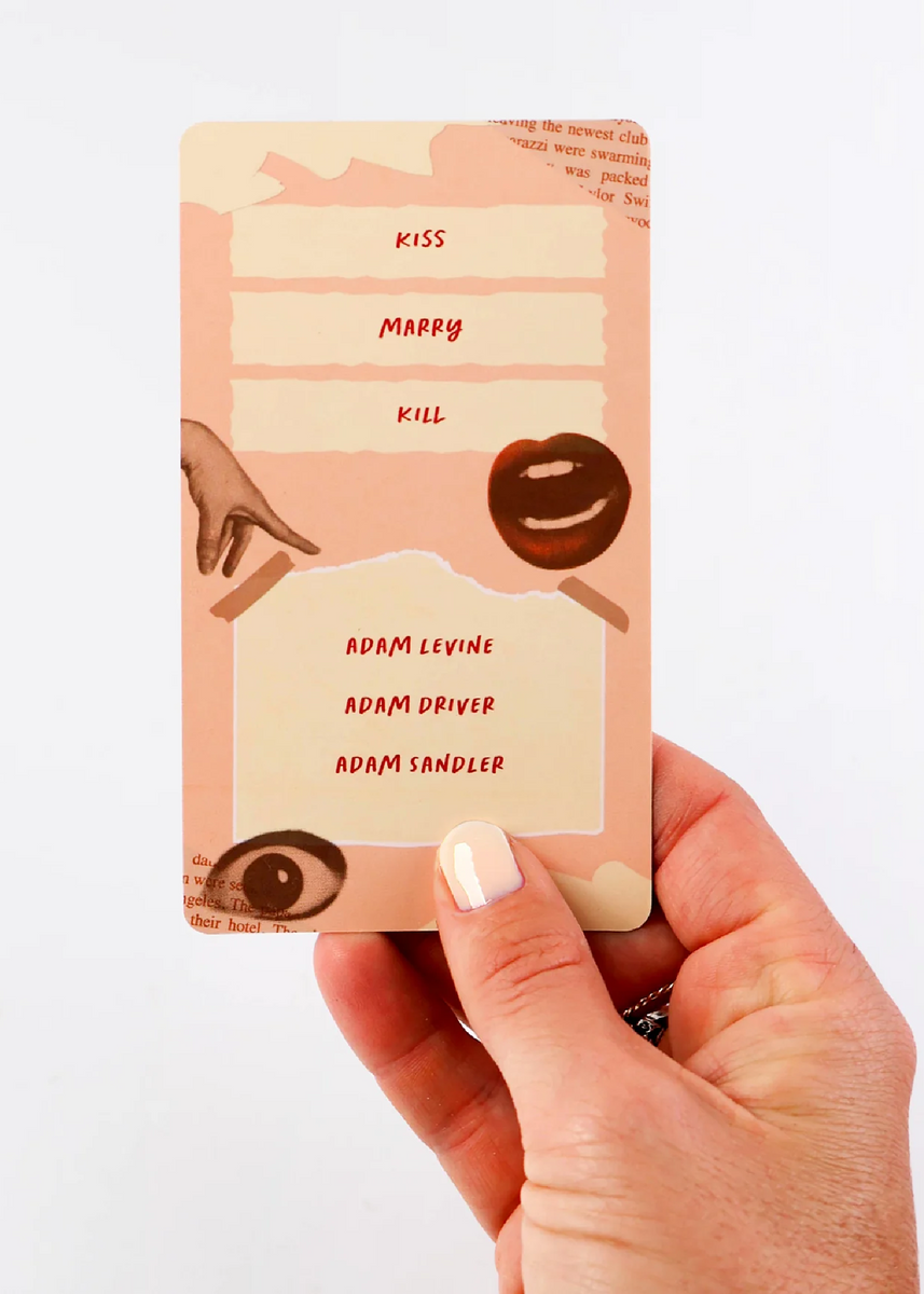 KISS, MARRY, KILL PARTY GAME