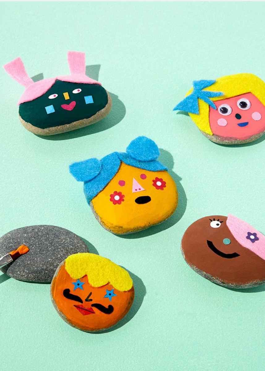 ROCK PAINTING - FACES EDITION