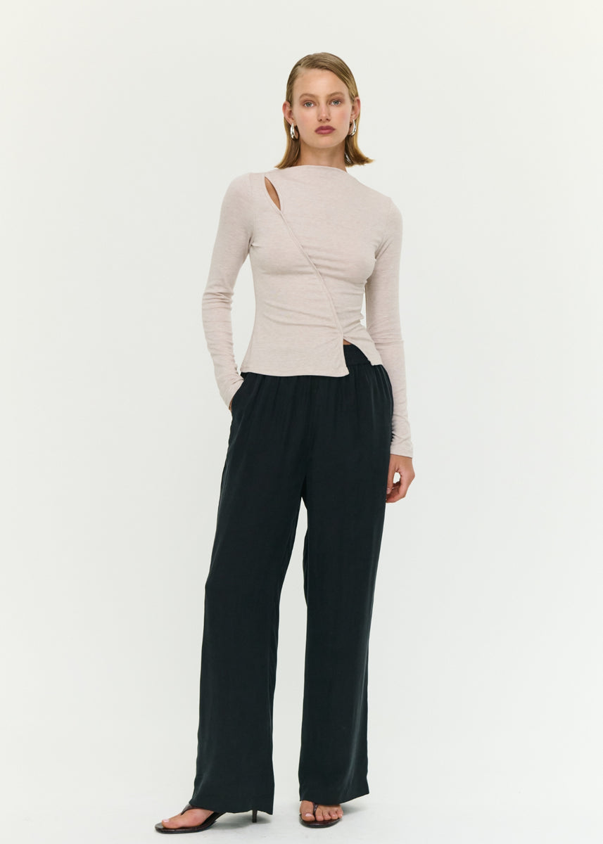 ALEXI ASYMMETRICAL DETAIL TOP