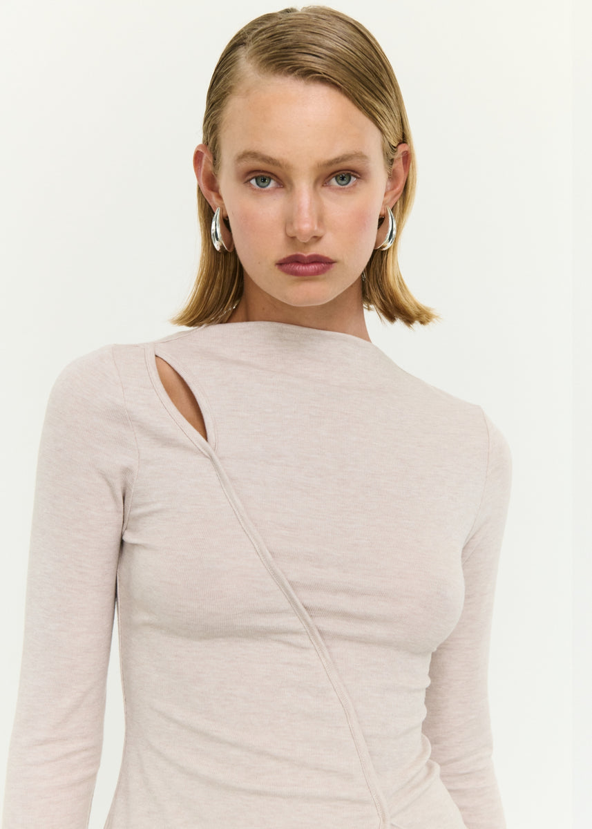 ALEXI ASYMMETRICAL DETAIL TOP