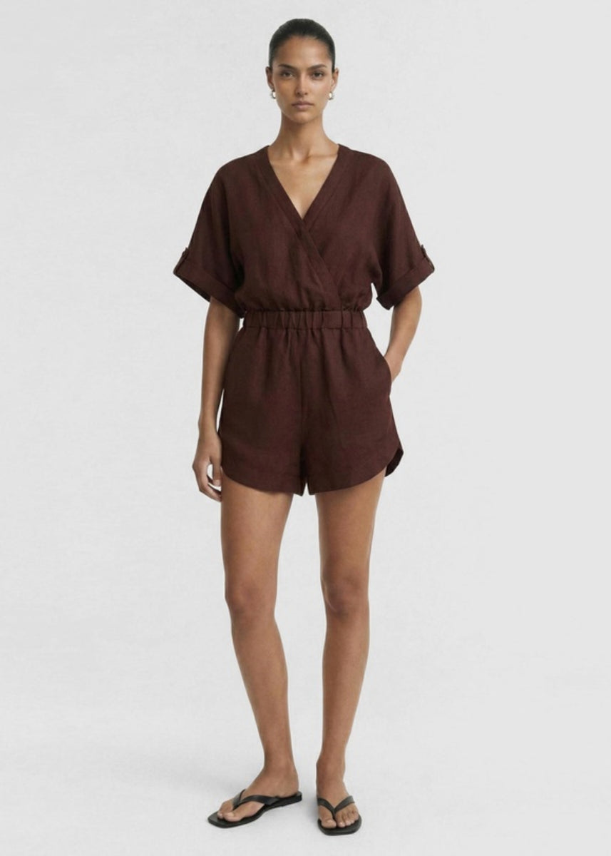 RHODES WRAP PLAYSUIT