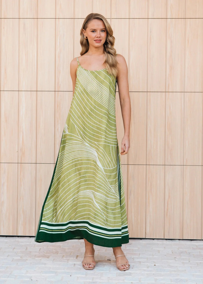 FLOW STATE MIDI DRESS