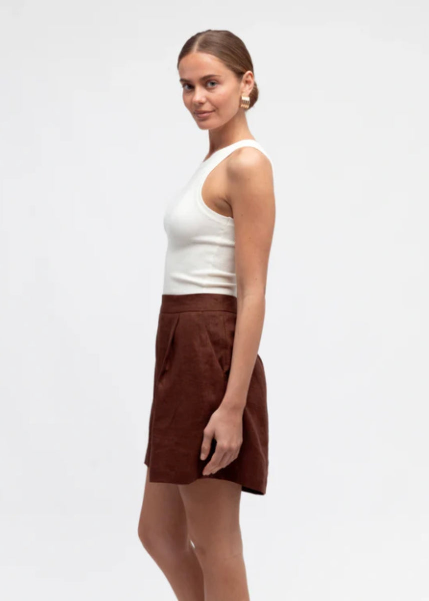 KEENAN SHORT - CHOCOLATE