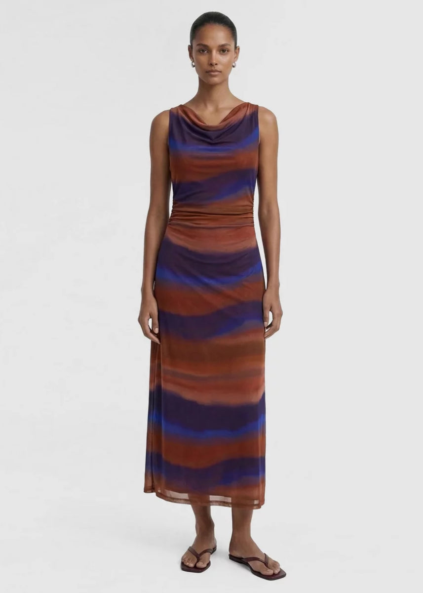 VISTA MESH MIDI DRESS