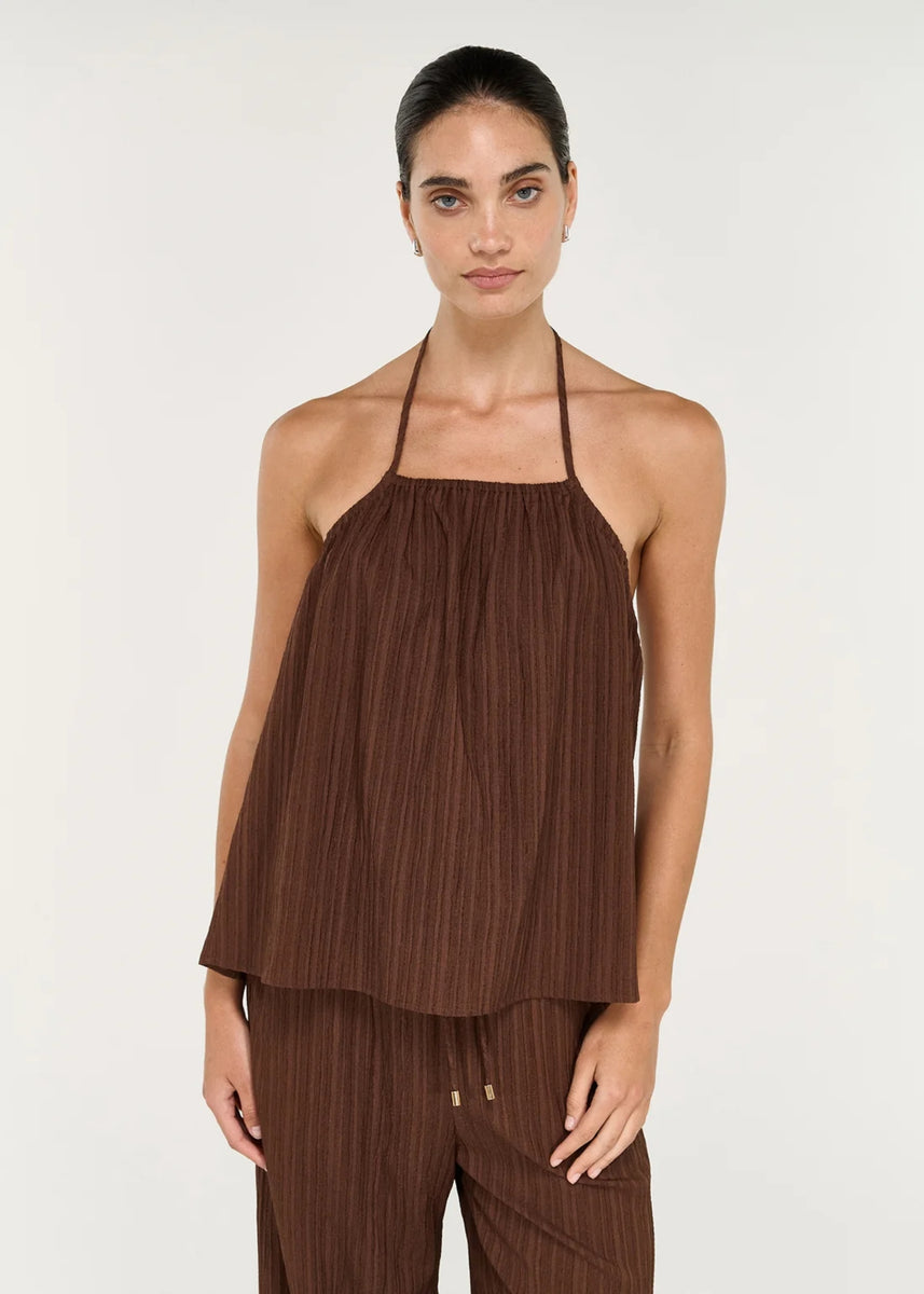 DELPHIRA HALTER TOP