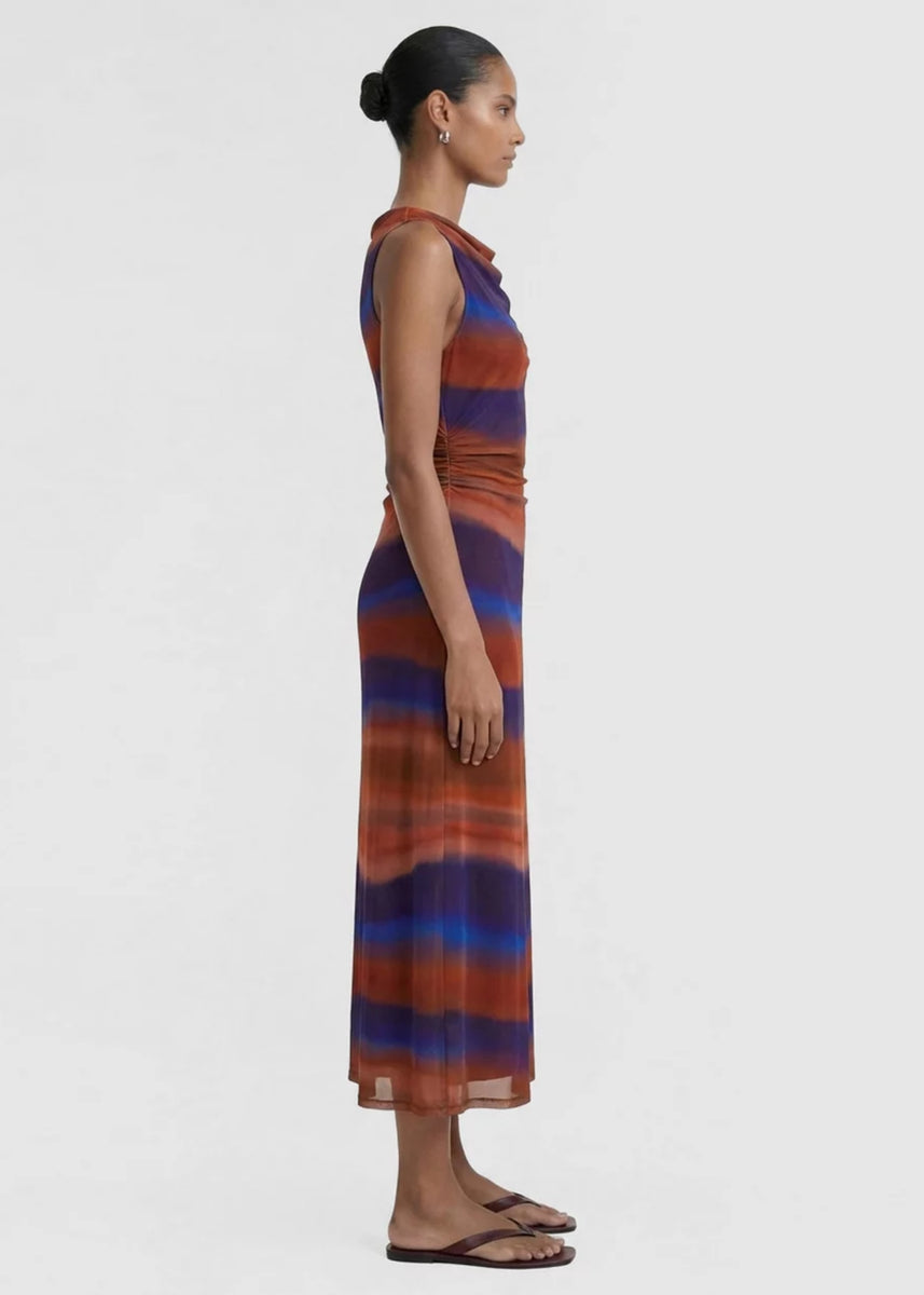VISTA MESH MIDI DRESS