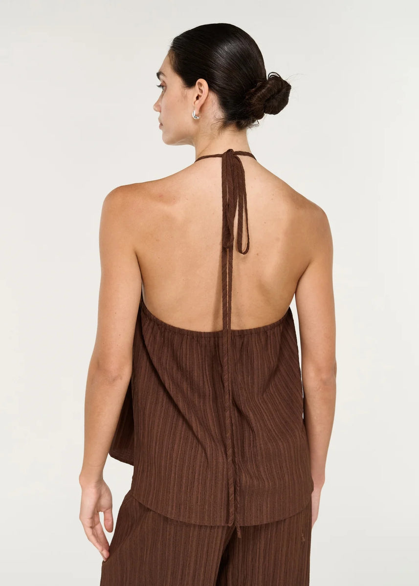 DELPHIRA HALTER TOP