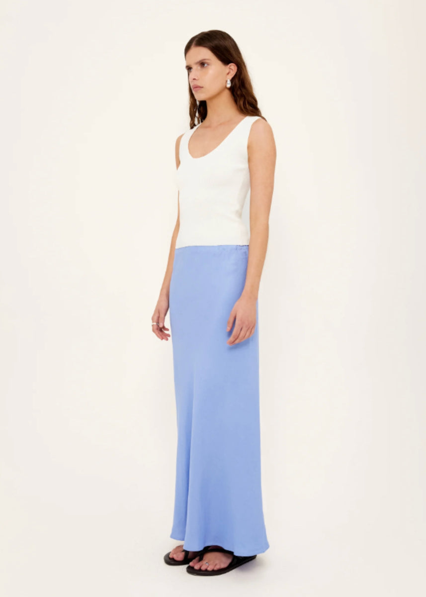 MODA REVERSIBLE KNIT TANK - WHITE