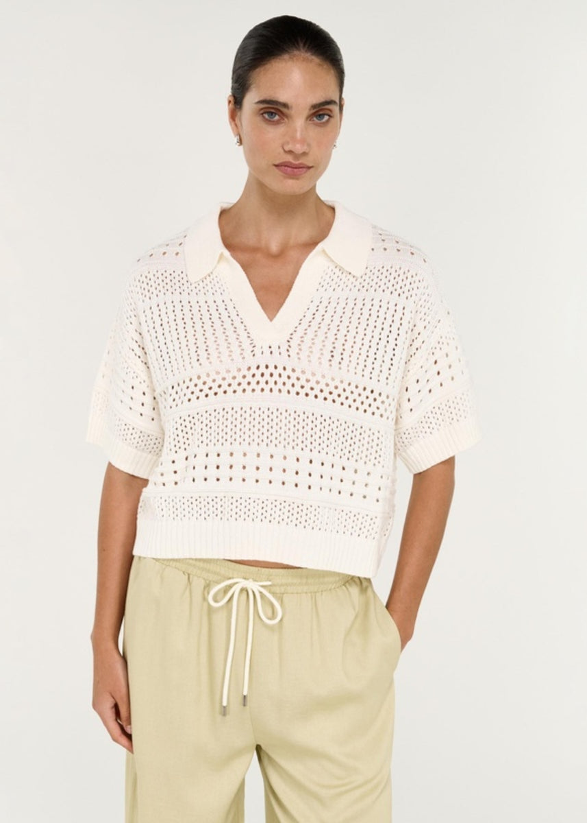 NOVA CROCHET POLO SHIRT