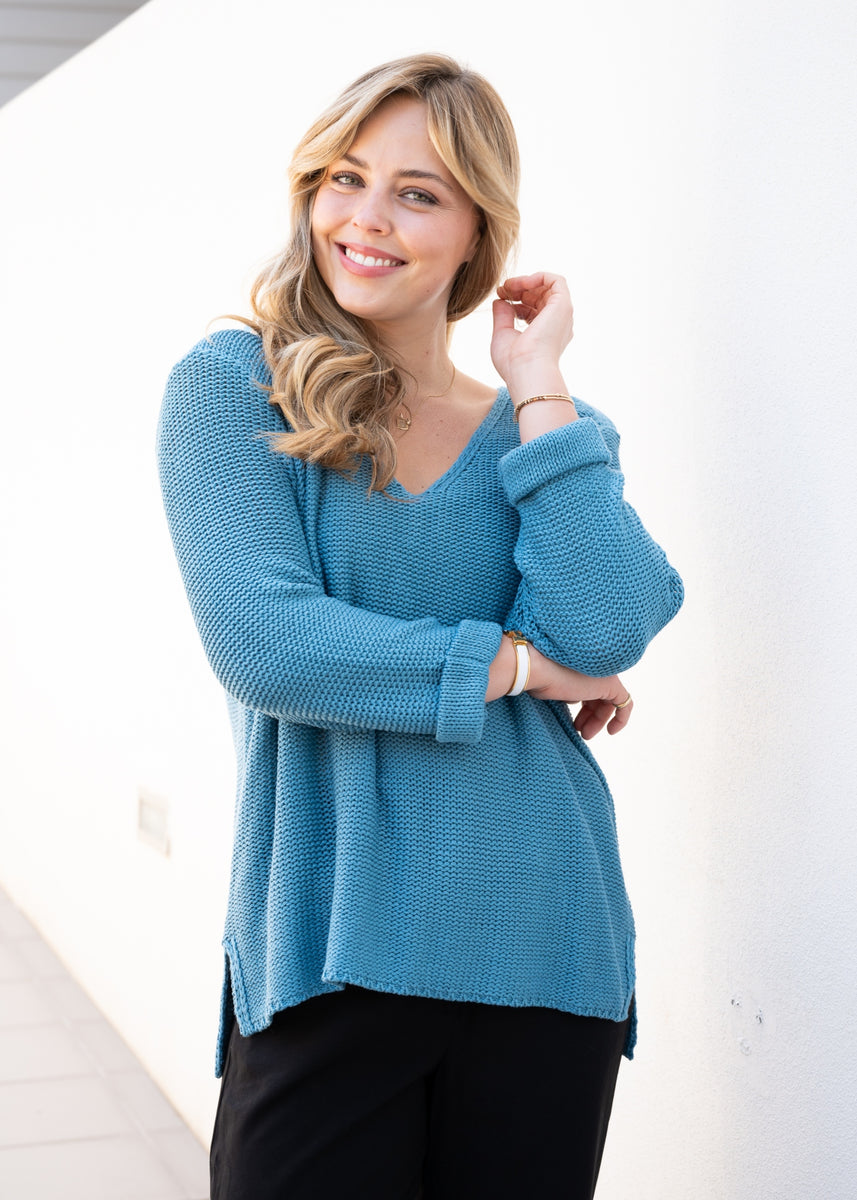 LANA KNIT JUMPER - PETROL