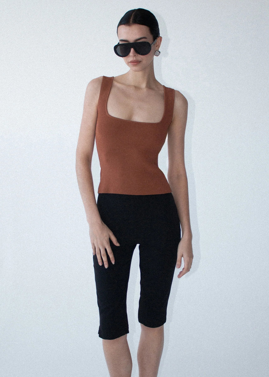 LOAM SQUARE NECK TANK