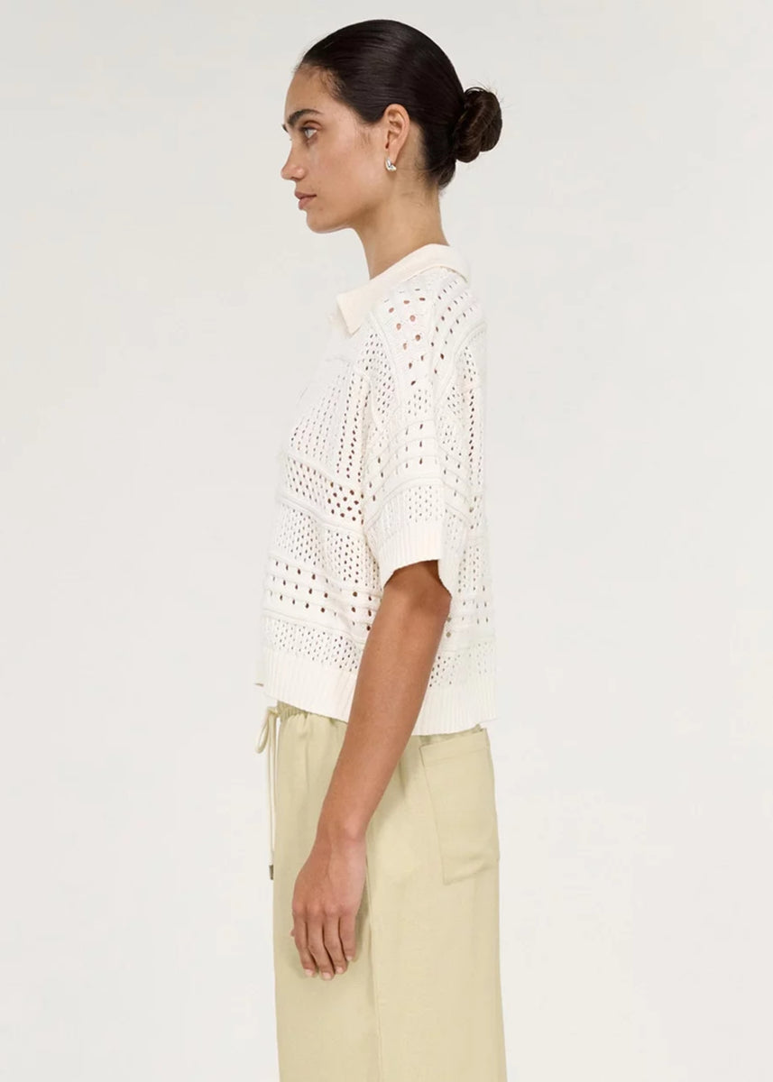 NOVA CROCHET POLO SHIRT
