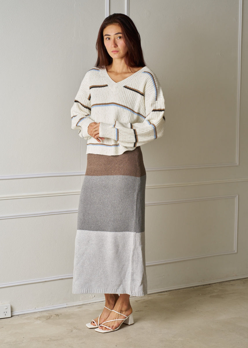 LOLA STRIPE KNIT JUMPER
