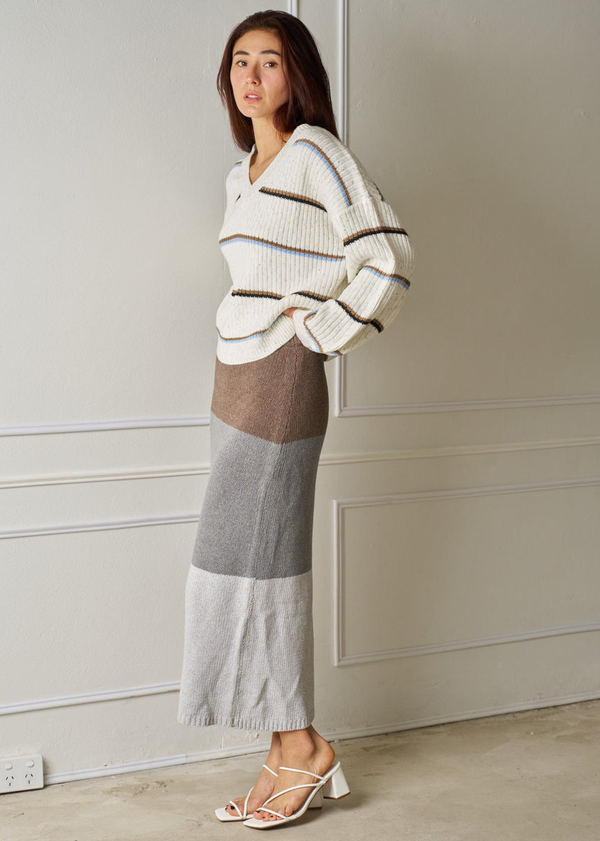 LOLA STRIPE KNIT JUMPER