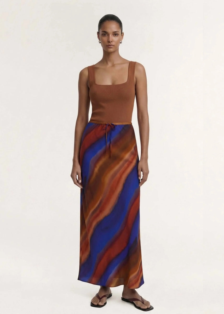 VISTA BIAS MAXI SKIRT