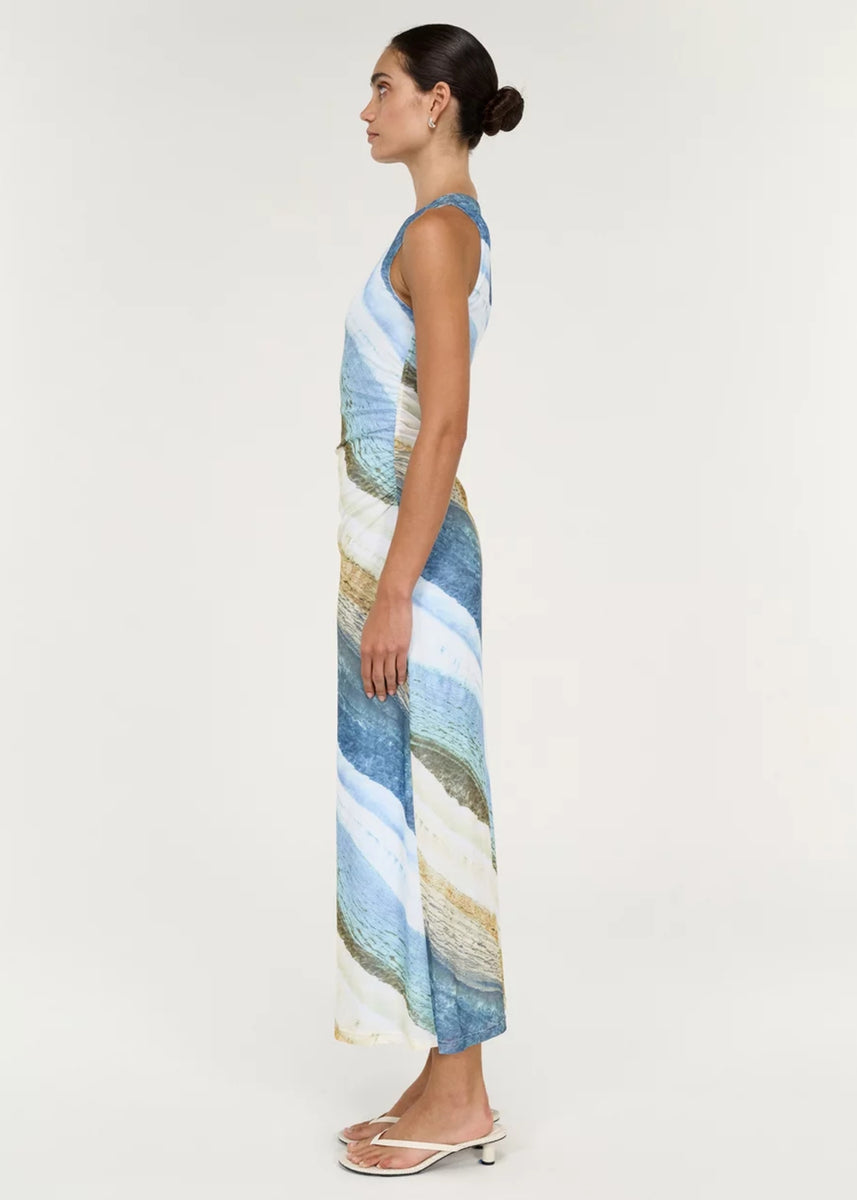 ZELIE MESH MIDI DRESS