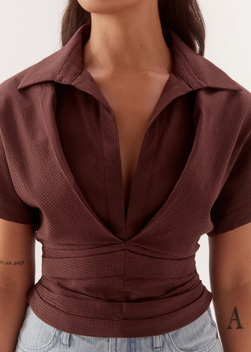 LYRA SHIRT - CHOCOLATE