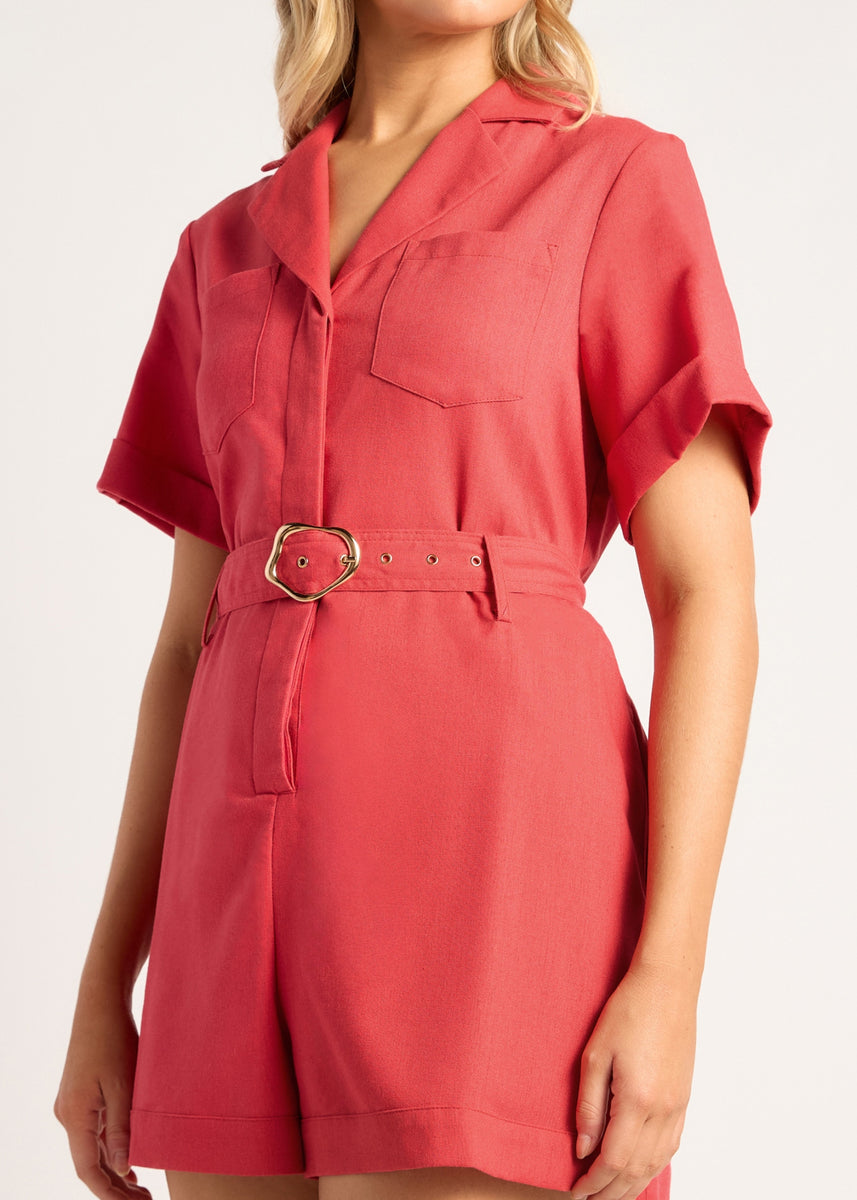 LUKA PLAYSUIT - WATERMELON