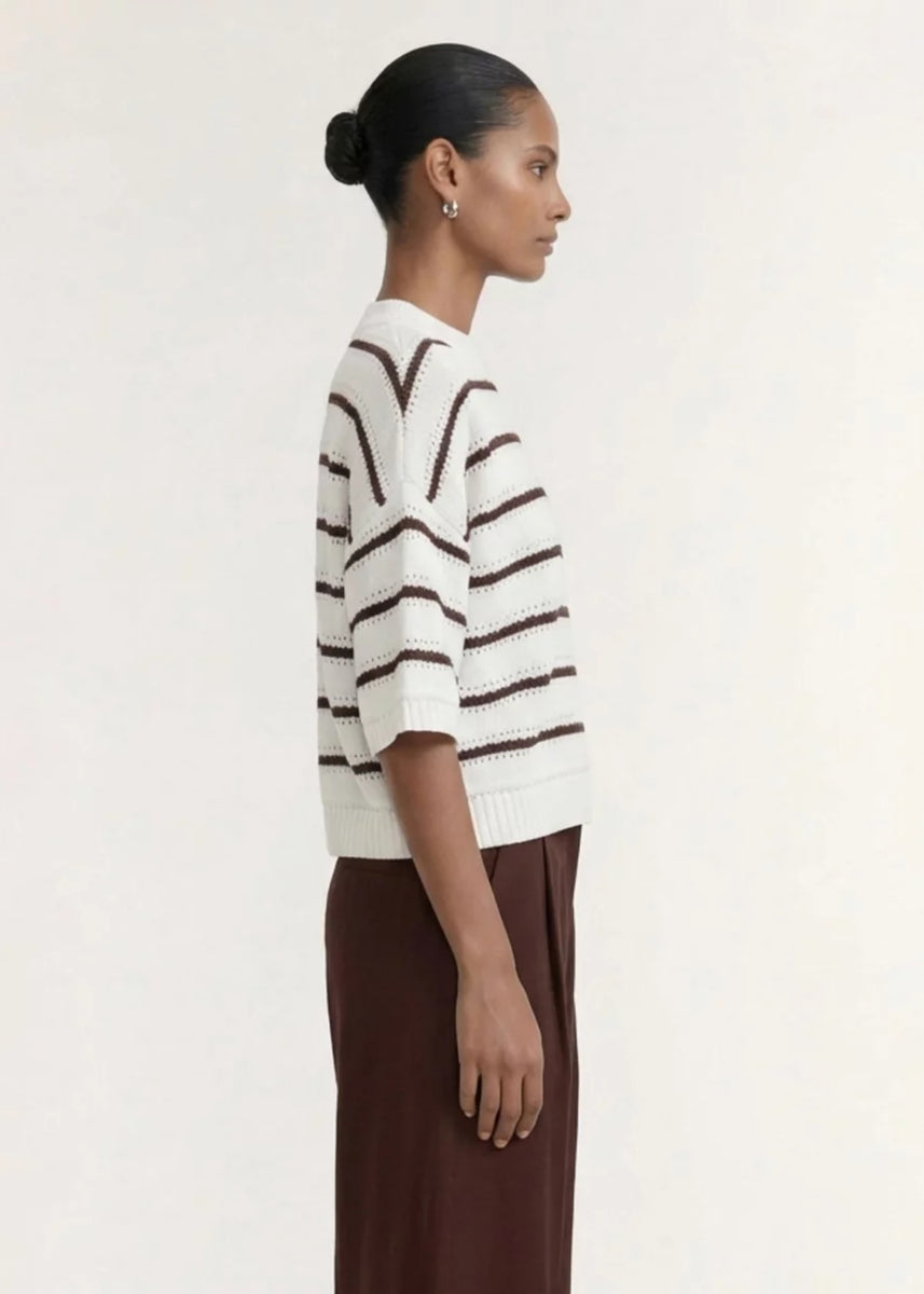 PILLAR STRIPE KNIT TEE