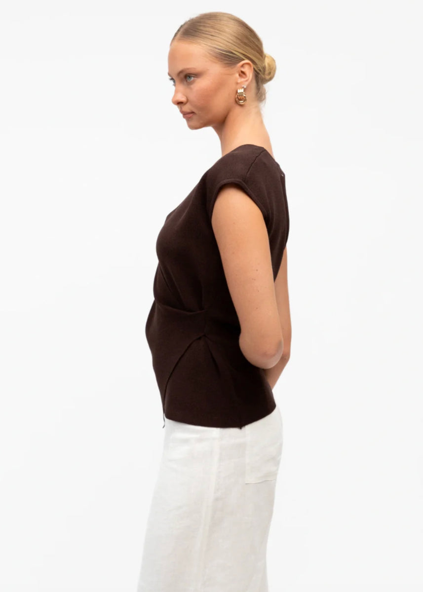 CADE TOP - CHOCOLATE