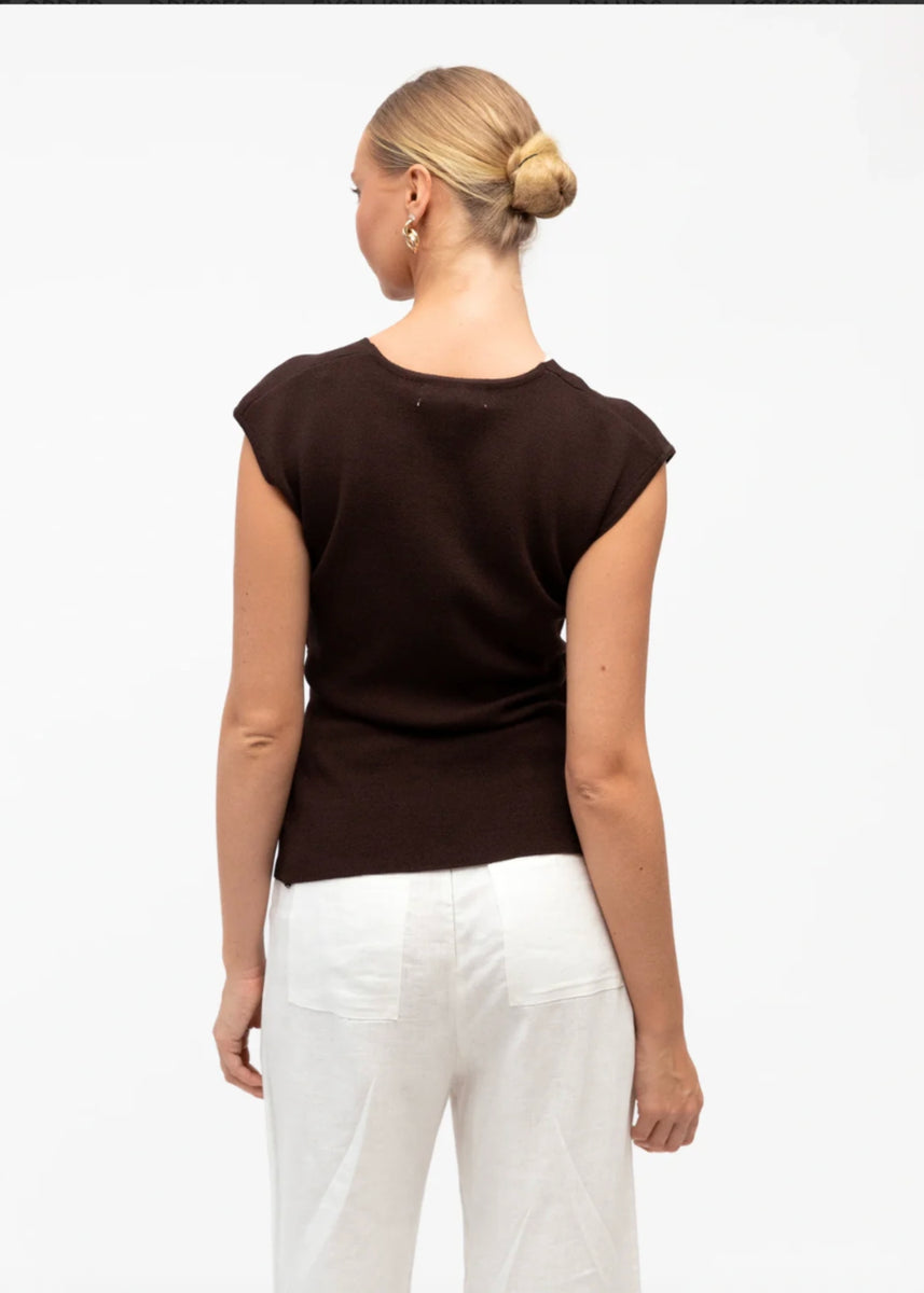 CADE TOP - CHOCOLATE