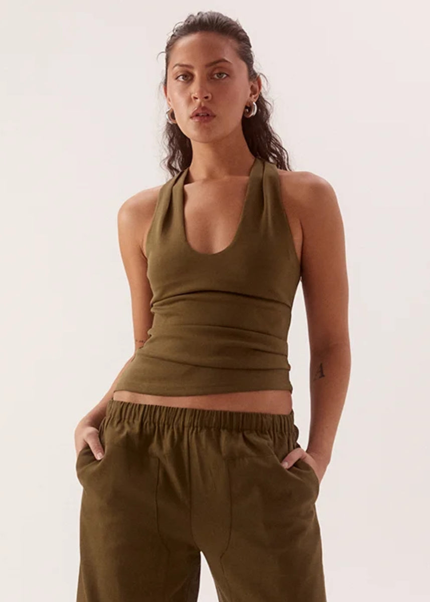 LORA TANK - DEEP KHAKI