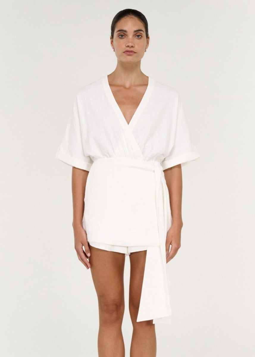 ELVARA WRAP PLAYSUIT
