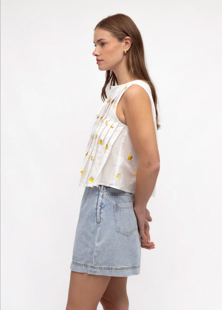 CHLOE TOP - LEMON