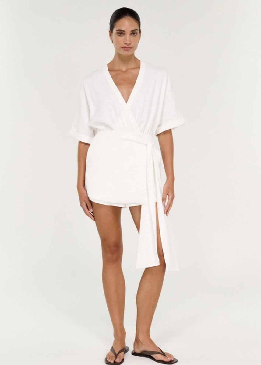 ELVARA WRAP PLAYSUIT