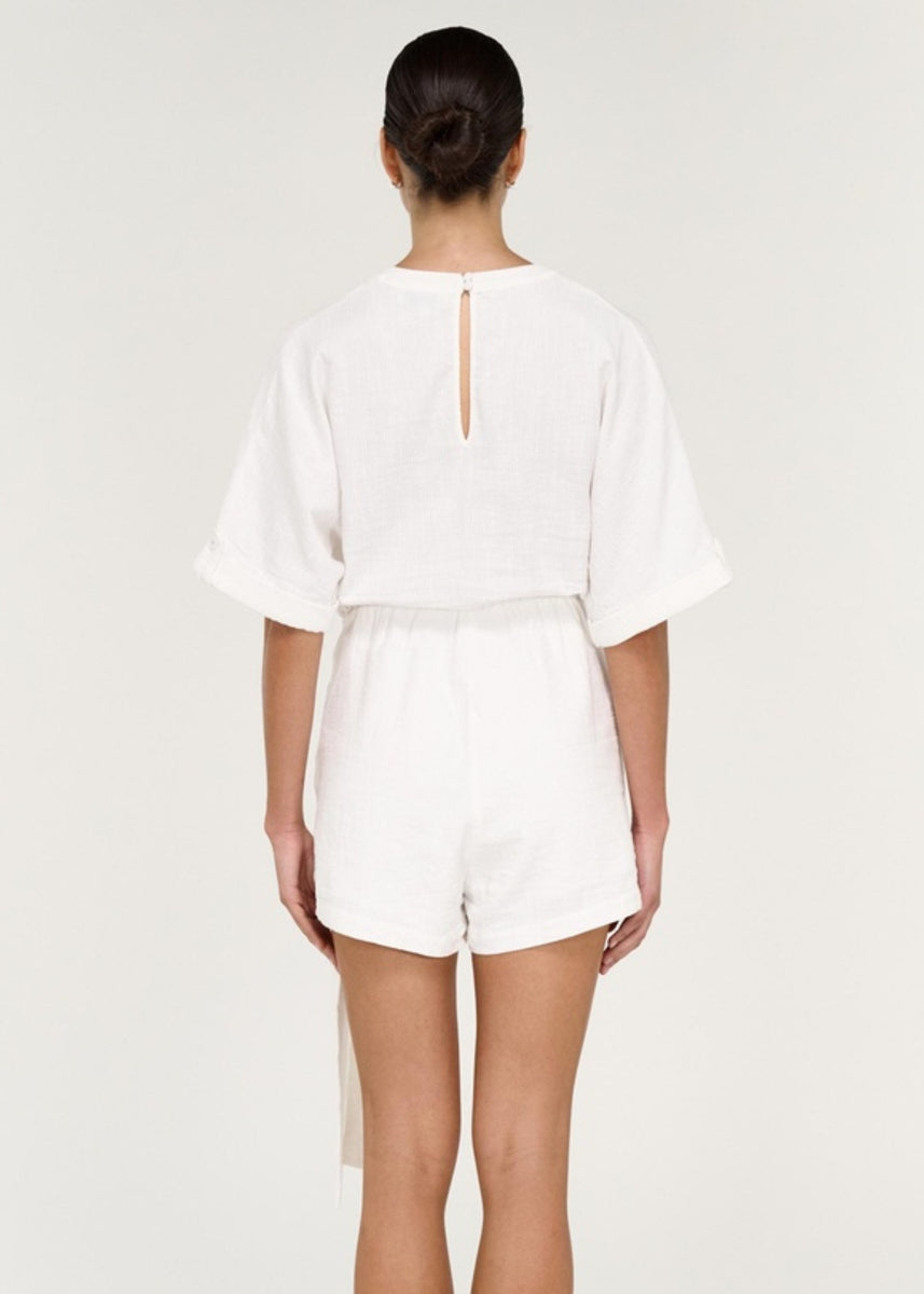 ELVARA WRAP PLAYSUIT