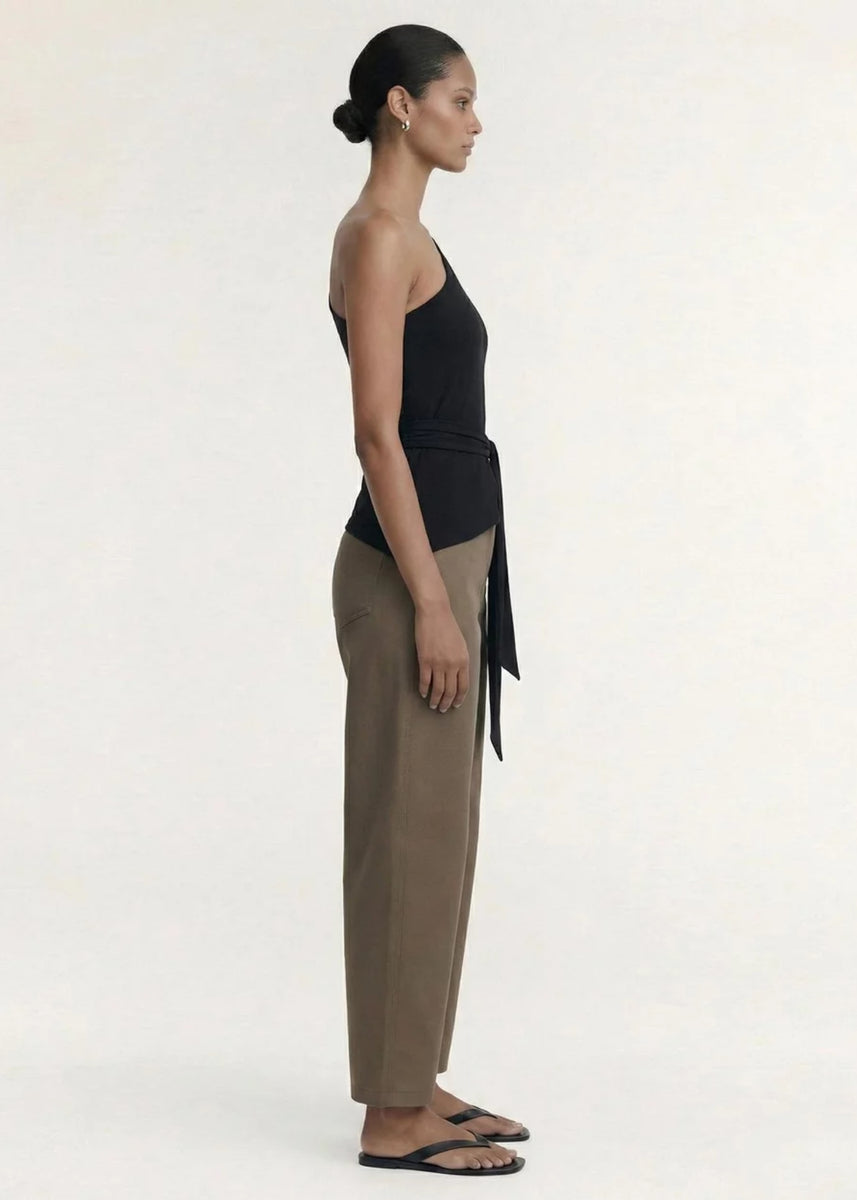 ZARA ONE SHOULDER TIE TOP