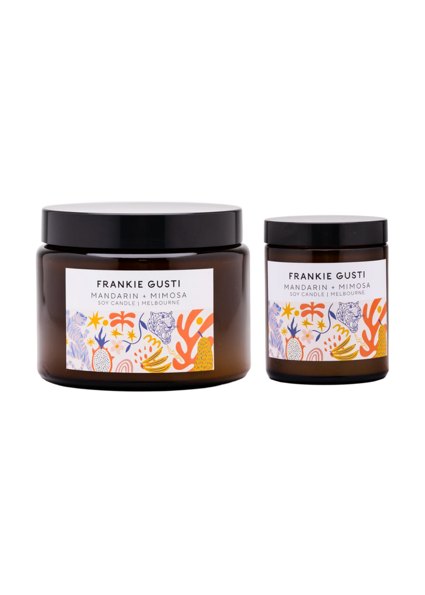 HONEYS MANDARIN & MIMOSA CANDLE - By Frankie Gusti