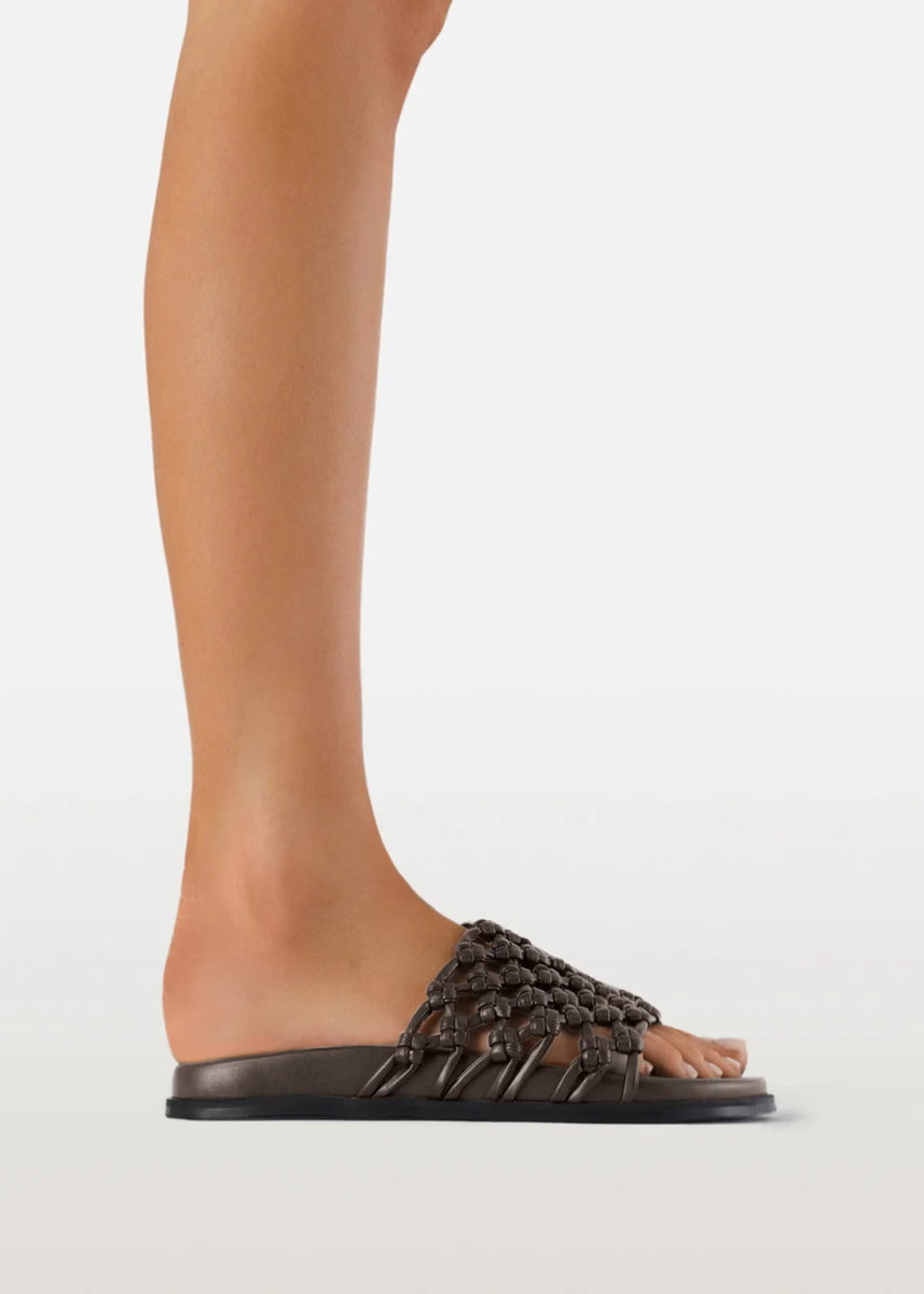 CALLIOPE SANDALS - DARK CHOCOLATE