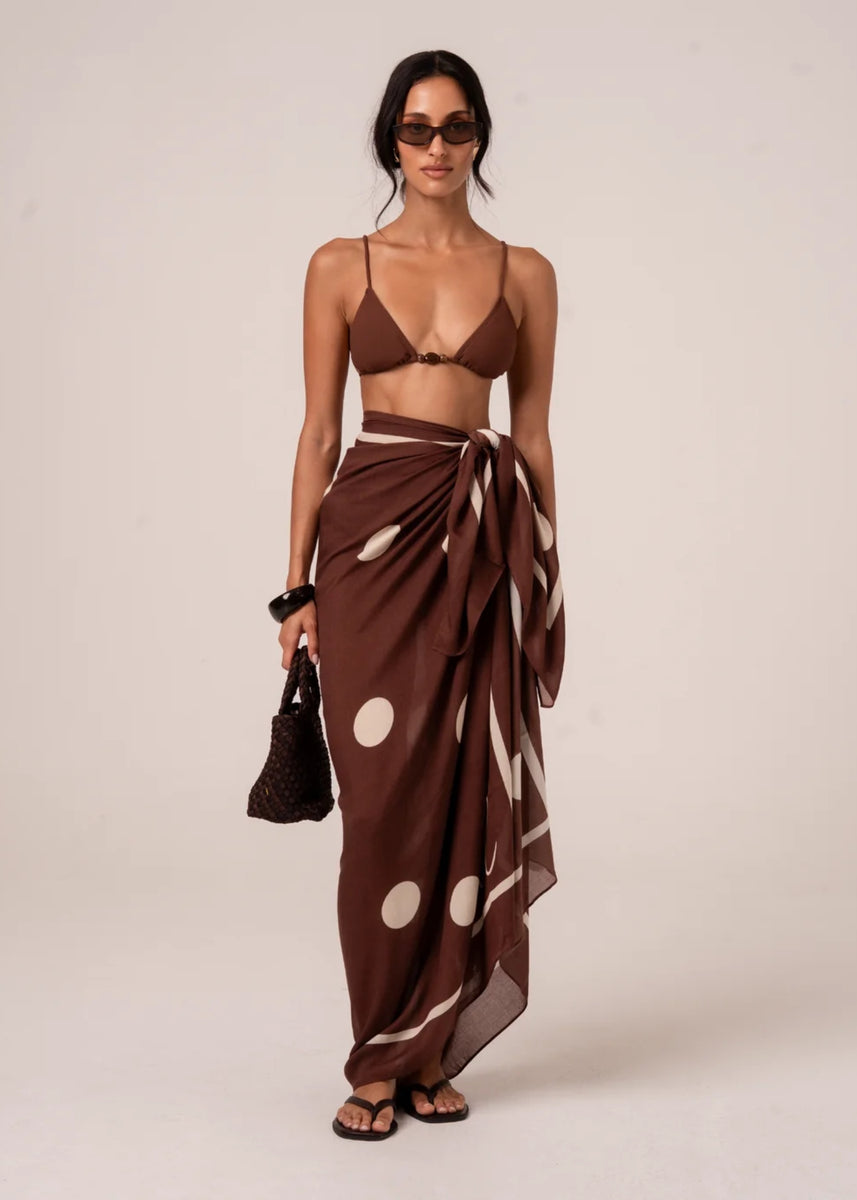 SARONG - CHOCOLATE DOT